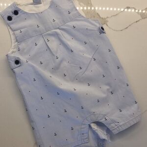 Janie and Jack Light Blue Nautical One Piece